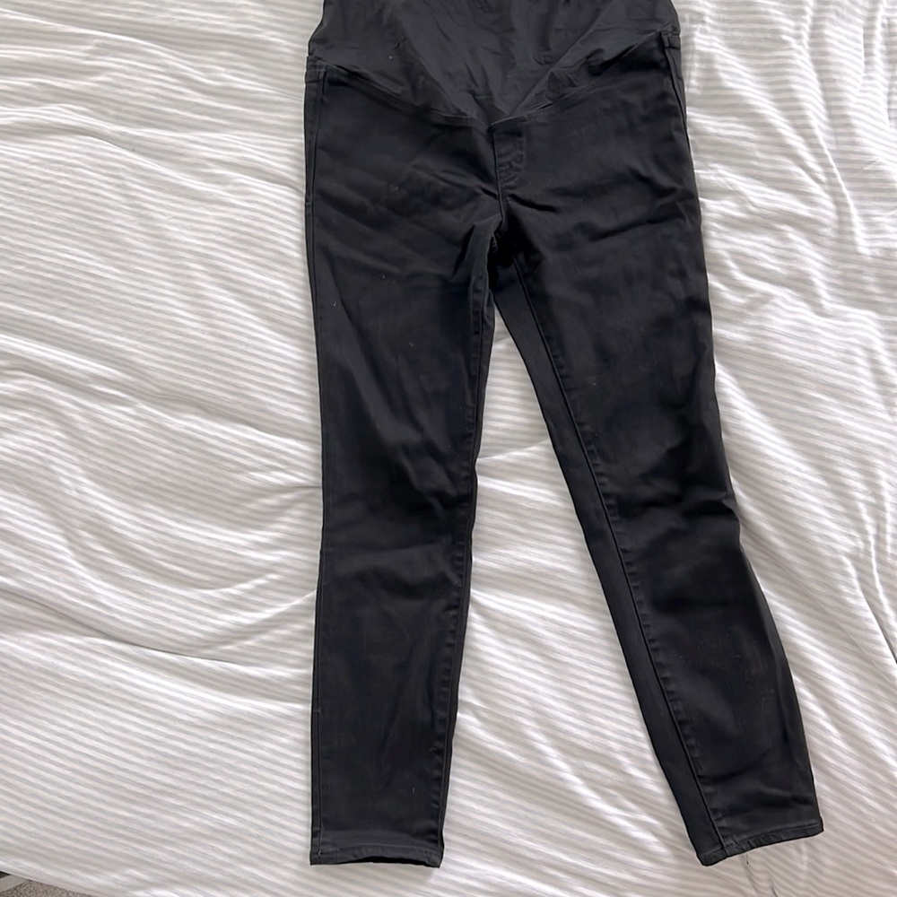 Maternity Over-the-Belly Skinny Jeans in Lunar Wash: TENCEL™ Denim Edition